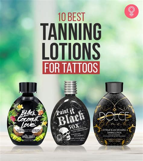 tanning lotion for tattoos.